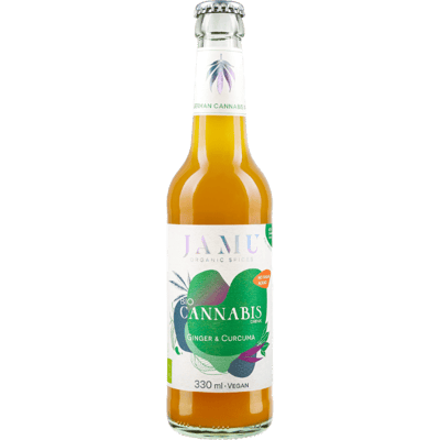 6x BIO CANNABIS DRINK mit Ingwer & Curcuma - JAMU Limonade