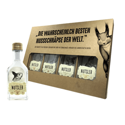 Nutsler tasting package - 3x different nut schnapps (1x hazelnut extra)