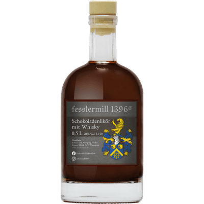 Chocolate liqueur with whisky