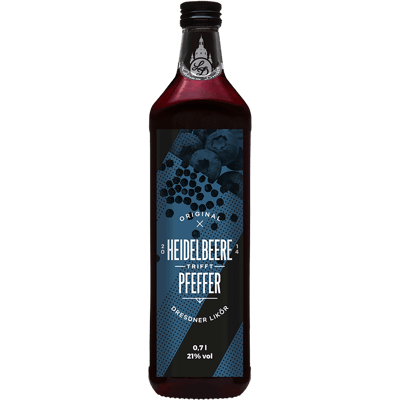 Liqueur Original Dresden blueberry-pepper liqueur