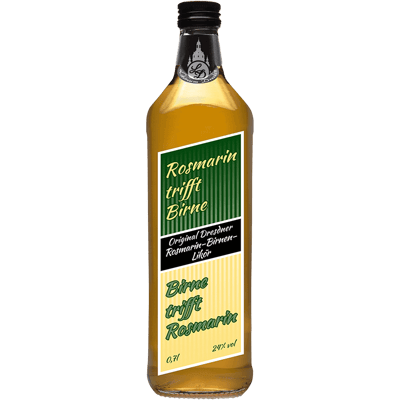 Liqueur Original Dresden Rosemary-Pear Liqueur