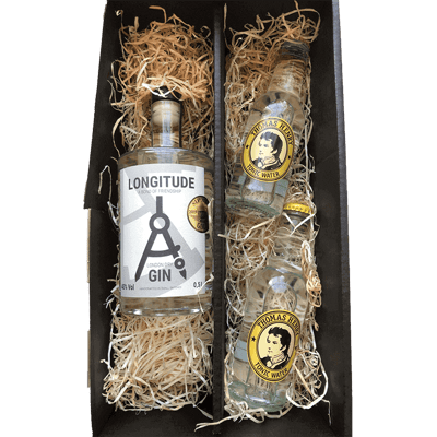 Longitude Gin & Tonic Box - 1x London Dry Gin (0.5 l) + 2x Tomas Henry Tonic Water (0.2 l each)