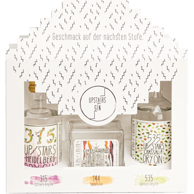315 Upstairs Tasting Set (315 Upstairs Dry Gin + 144 Square Gin + 535 Upstairs Dry Gin)