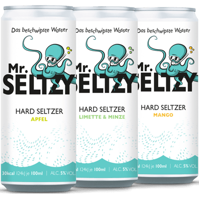 Mr. Seltzy - The tipsy water - tasting package (4x each apple, mango & lime-mint) | Hard Seltzer