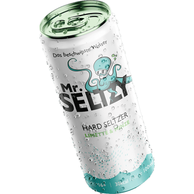 Mr. Seltzy - Das Beschwipste Wasser - Probierpaket ( je 4x Apfel, Mango & Limette-Minze) | Aromatisierter Apfelwein