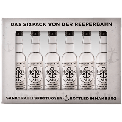 HOOK Gin Lütten six-pack in gift box 6x 4cl