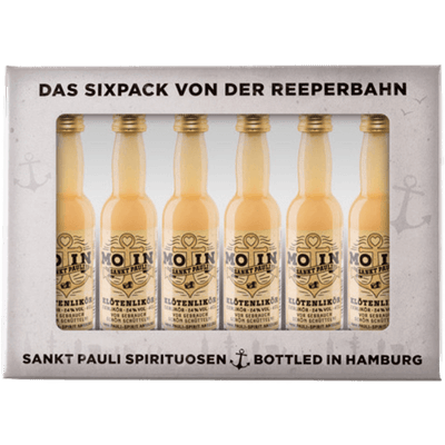 MOIN Klötenlikör Lütten - Eierlikör Sixpack im Geschenkkarton 6x 4cl