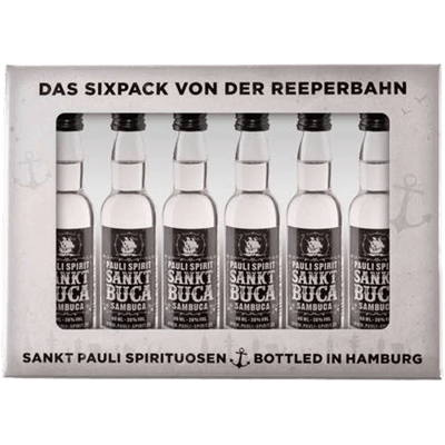 Sankt Buca Lütten - Sambuca six-pack in gift box 6x 4cl