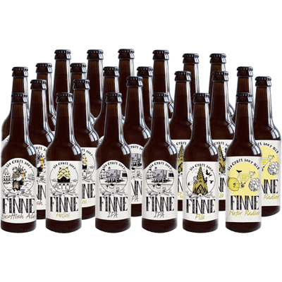 Finne Organic Craft Beer 24er Mix (6x Helles + 6x Pils + 6x IPA + 3x Scottish Ale + 3x Natur Radler)