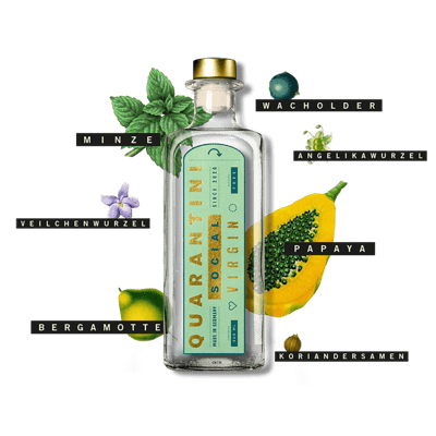 Quarantini Virgin - non-alcoholic gin alternative