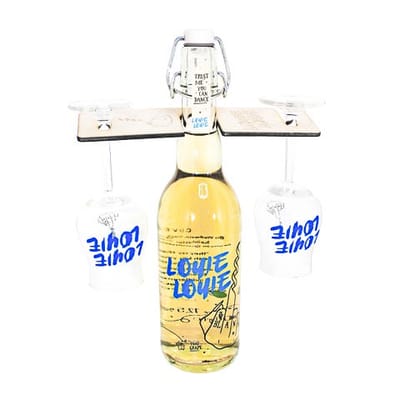 Louie Louie New Year's Eve rosé package (6x rosé wine + 6x rosé sparkling wine + 6x Holy Nuts + 6 glasses)