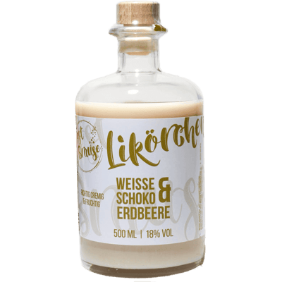 Weisse Schoko-Erdbeer-LIKÖRCHEN