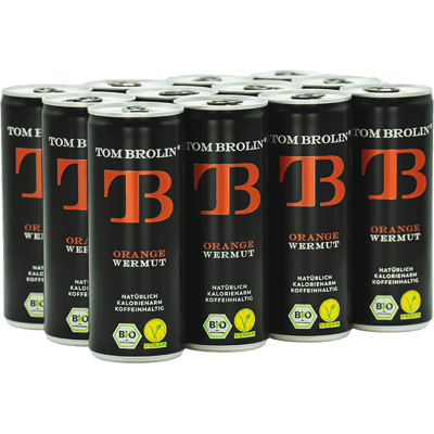 12 x TOM BROLIN - Orange Wermut - Bio-Erfrischungsgetränk