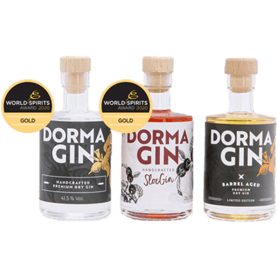 DormaGIN Tasting Set (1x London Dry Gin + 1x Sloe Gin + 1x Barrel Aged)