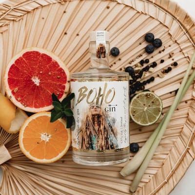 BOHO Bohemian Dry Gin MISTELHAIN Tonic Bundle (1x New Western Gin + 4x Tonic Water)
