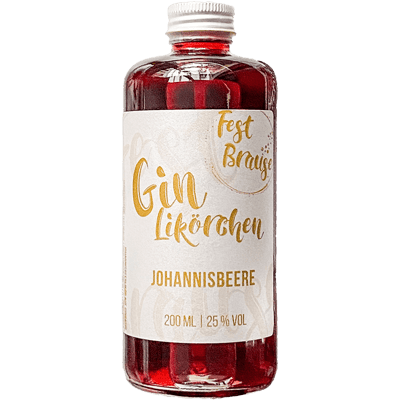 Gin liqueur with redcurrant