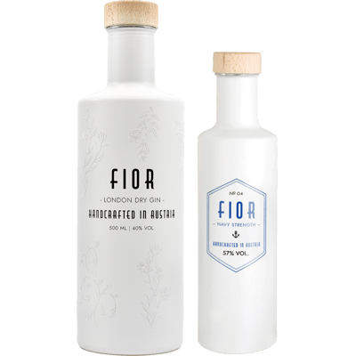 Gin FIOR set of 2 (1x London Dry Gin + 1x Navy Strength Gin)