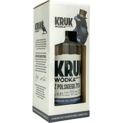 Kruk wódka z polskiego żyta - "Polish rye vodka"