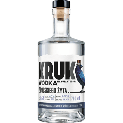 Kruk wódka z polskiego żyta - "Polish rye vodka"