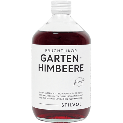 Garden raspberry fruit liqueur - Advent calendar