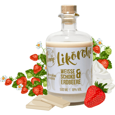 White chocolate strawberry LIKÖRCHEN