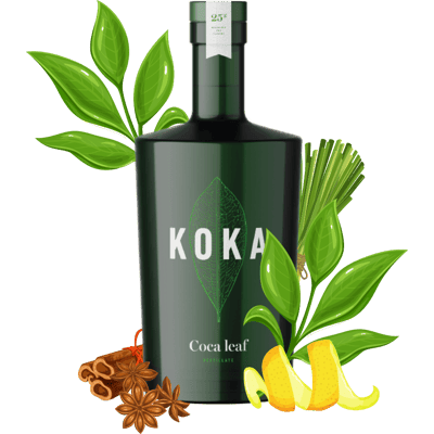 Coca distillate - spirit made from coca leaves