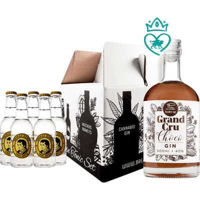 Breaks Gourmet Set Grand Cru Choco Gin (1x Grand Cru Choco Gin + 5x Thomas Henry Tonic Water)
