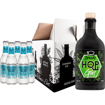 Breaks Black Hop(e) Gourmet Set (1x Hop Gin + 5x Fever Tree Mediterranean Tonic Water)