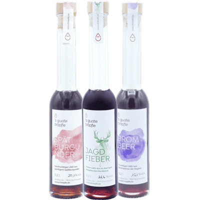 Liköre Mix (Spätburgunder + Brombeer + Jagdfieber)