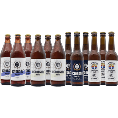 Octobräu TastingBox (3x Helles + 3x Weizen + 3x Pale Ale + 3x Surfers Ale)