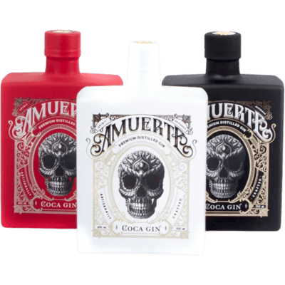 Amuerte Gin Set (1x Black Edition + 1x White Edition + 1x Red Edition)