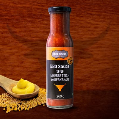 Senf-Meerrettich-Sauerkraut BBQ Sauce