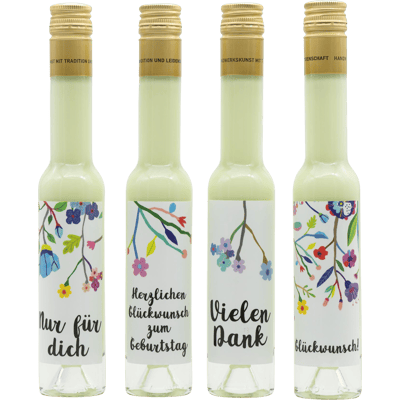 Deheck liqueur gift set flower series (4x pistachio liqueur)
