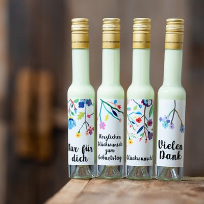Deheck liqueur gift set flower series (4x pistachio liqueur)