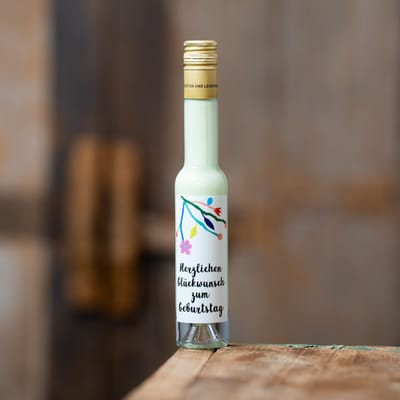 Deheck Likör Geschenkset Blumen Serie (4x Pistazienlikör)