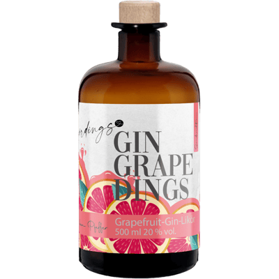 Gingrapedings - gin liqueur with grapefruit and pink pepper