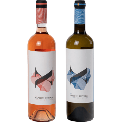 Konstantara organic wine box set of 2 (1x red wine + 1x white wine)
