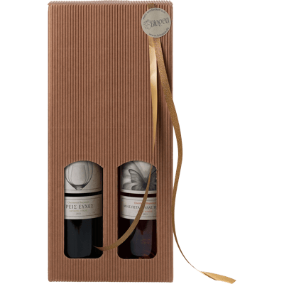 Voyatzi wine box set of 2 (1x white wine + 1x rosé)