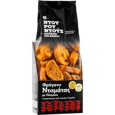 Ntourountous Traditional Wheat Rusk Tomato & Pepper - Bread Snacks