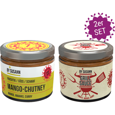 BySusann 2pcs Chutney Set Grill & Salad 1 - Barbecue Sauce & Mango Chutney