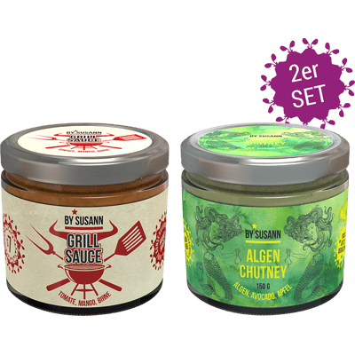 BySusann 2er Chutney Set Grill & Salat 2 - Grillsauce & Algen-Chutney