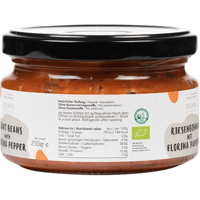 Bio Riesenbohnen mit Paprika - Antipasti