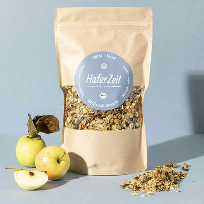 Bio Granola Apfel Hanf - Müslimischung