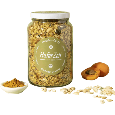 Bio Granola Masala Curry im Glas - Müslimischung