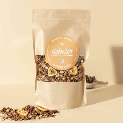 Bio Granola Zartbitter Banane - Müslimischung