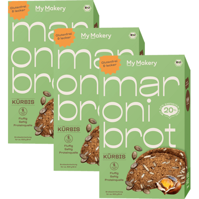 3x Maronibrot Kürbis Bio Brotbackmischung