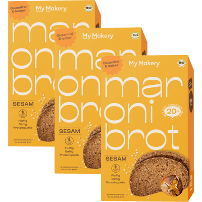 3x Maronibrot Sesam Bio Brotbackmischung
