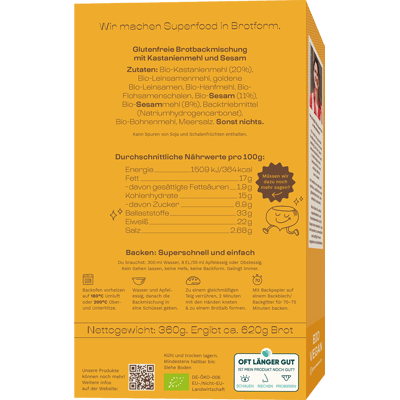 3x Maronibrot Sesam Bio Brotbackmischung 4