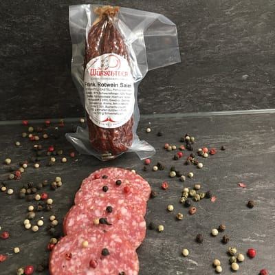 The Wurschtler red wine salami