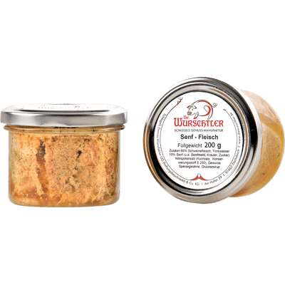 The Wurschtler Franconian mustard meat - sausage preparation
